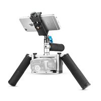 Dual Handheld Bracket Kit for DJI Mavic Air, HolaFotot Metal Cinema Tray Mavic Camera Gimbal Stabilizer for DJI Mavic Air