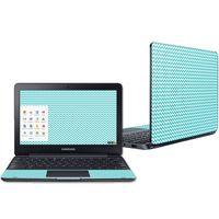 Mightyskins Skin Compatible with Samsung Chromebook 3 11.6" - Turquoise Chevron | Protective, Durable, and Unique Vinyl Decal Wrap Cover | Easy to Apply, Remove, and Change Styles | Made in The USA