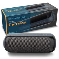 TREBLAB HD55 - Deluxe Bluetooth Speaker - Impeccable 360° HD Surround Sound & Best Bass, Great For Office, Travel & Beach Parties, Waterproof IPX4, Loud 24W Stereo, Portable Wireless Blue Tooth w/ Mic