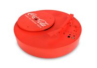 Coca-Cola CCT01 Retro Turntable with Bluetooth Speaker, 3 Different Playback Modes, 33S, 45S, 78S Playback Support, Built in Powerful Lithium Battery, with Portable Carry Case, Red