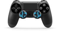 Skywin Performance Thumb Grips Compatible with PS4 Controller provide effortless griping for Large, Weak, or Arthritic hands - Blue and Black
