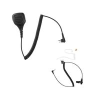 Maxtop APM250ARP35-H1 Heavy Duty Shoulder Speaker Microphone for Hytera with Receiving Only Earpiece