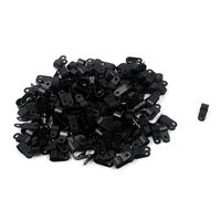 Geesatis 200 Pack Clip Nylon Cable Screw Wire Clips Cable Clamp for Wire Management Cable Conduit Cable Clamp, 1/2 Inch