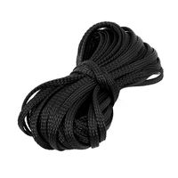 uxcell Nylon Mesh Rigging Conduit Flex Expandable Sleeving 9.3meter Long 4mm Wide Black