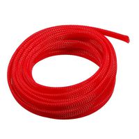 uxcell PET Expandable Braided Sleeving, 5/16-inch 10ft Braided Cable Sleeve, Red
