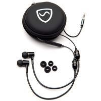 SYB Air Tube Stereo Anti-Radiation Headset, EMF Protection (Black, in-Ear)