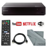 Sony BDP-S3700 Wi-Fi Blu-Ray Disc Player with HDMI Cable + Remote + FiberTique Cleaning Cloth
