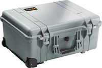 Pelican 1560 Camera Case With Foam (Silver)