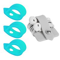 ELFRhino Reusable Cord Organizer Cable Straps Keeper Holder Cable Ties Wire Ties for Phone Charging Cord Electronics Electrical Computer PC Wire Wrap Manager Management(Set of 4)