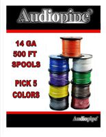 Choose 5 colors 14 Ga 500' ea Audiopipe Car Audio Home Primary Remote Wire