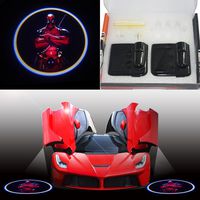Deadpool Head Wireless Car Door LED Welcome Light