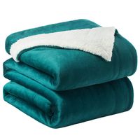 Bedsure Sherpa Fleece Blanket Queen Size Emerald Green Hunter Green Plush Blanket Fuzzy Soft Blanket Microfiber