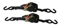 Reese Carry Power 9425500 Black 6' Retractable Ratchet Tie Down - 2 Piece