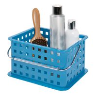 iDesign Storage Organizer Basket, for Bathroom, Health and Beauty Products - Small, Blue