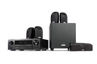 Polk Audio Blackstone TL1600 5.1 Channel Compact Home Theater System with Denon AVR-S540BT Receiver | 7 Items - 4 TL1 Satellite Speakers, 1 Center Channel, 8" Powered Subwoofer & AVR | Bass Port