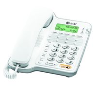 AT&T CL2909 Corded Phone with Speakerphone and Caller ID/Call Waiting, White (Renewed)