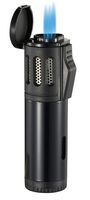 Visol Artemis Triple Torch Flame Butane Refillable Cigar Lighter (Black)