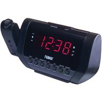 Naxa Electronics NRC-173 Projection Dual Alarm Clock, LED Display, Integrated with Am/FM Radio