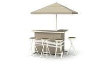 Best of Times Patio Bar and Tailgating Center Deluxe Package- Classic Tan