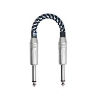 Spectraflex Braided Series Pedal Cable, Dual Straight Plugs, 9 Inch, Black