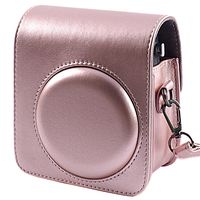 Protective & Portable Case Compatible with Fujifilm Instax Mini 70 Instant Film Polaroid Camera with Adjustable Strap - Rose Gold by SAIKA