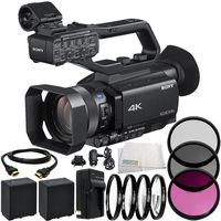 Sony PXW-Z90V 4K HDR XDCAM with Fast Hybrid AF 8PC Accessory Bundle - Includes 2X Replacement Batteries + AC/DC Rapid Home & Travel Charger + More