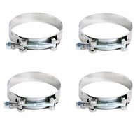 WISAUTO Range 79-87MM T-Bolt Clamp for 3.0'' ID Turbo Intercooler Hose Pack of 4pcs