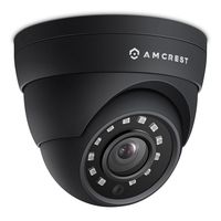 Amcrest 4MP UltraHD POE Security Camera, Outdoor IP Camera Eyeball Dome - IP67 Weatherproof, 98ft Night Vision, 118° FOV, Remote Live Viewing, 4-Megapixel (2688 TVL), IP4M-1055E (Black)