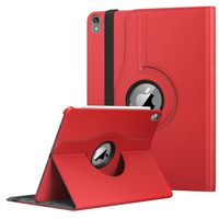 HuLorry 2018 Pro 12.9" iPad Case, Lightweight Fold Cover for Women Slim 360 Degree Rotating PU Leather Case [Support Apple Pencil Charging] Screen Protector Cover for 3rd Gen iPad Pro 12.9 inch, Red
