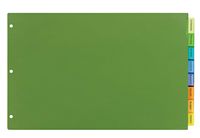 Avery Big Tab Insertable Plastic Dividers, 11 x 17 inches, 8 Tab, Multi-Color, Laser/Inkjet (11179)