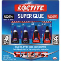 Loctite 2002988 Super Glue Control Gel and Ultra Liquid 4 g Bottles (Pack of 4), 4 Pack, 4 Piece