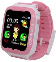 findtime Kids Smart Watch GPS Tracker Anti-Lost SOS Remote Wrist Watches for Children Girls Boys Pink