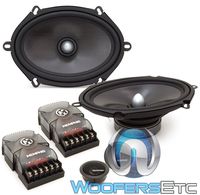 Memphis MCX57C 5" x 7" 50W RMS MC Class 2-Way Component Speakers System