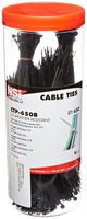 NSI CTP-650B 650 Piece Cable Tie Canister Pack, Uv Black
