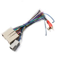 RED WOLF Car Stereo Radio Wire Harness Head Unit Video Replacement with RCA Adapter Amp Power Input Connectors for Select Ford F150/F250 Lincoln Mercury 03-2013