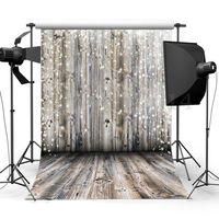 FLORATA Wooden Wall Background, LESS CREASE Photography Backdrops Studio Props