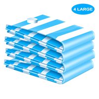 VMSTR Premium Large Vacuum Storage Bags 4 Pack 80% Space Saver Compression Bags (Works with Any Vacuum Cleaner)