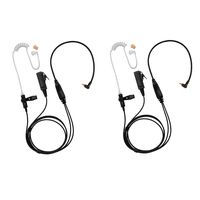 2 Pack BOMMEOW BCT22-M12 2-Wire Clear Coil Surveillance Kit for Motorola SL1K SL1M SL7550 SL300 SL500