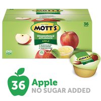 Mott's Unsweetened Applesauce, 3.9 Ounce Cup, 36 Count (Pack of 1), 140.4 Ounce