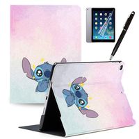 iPad 2018(6th Gen) iPad 2017(5th Gen) Case Cartoon Lilo & Stitch Cartoon Protection Lightweight PU Leather Smart Auto Sleep/Wake Cover Also Fit iPad Air 2 / iPad Air#A
