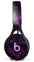 Skin Decal Wrap Works with Beats EP Headphones Twisted Garden Purple and Hot Pink Skin Only Headphones NOT Included
