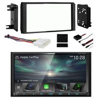 2011-2014 Subaru Impreza WRX Sti Audio Package - Kenwood 6.95" Double DIN Apple CarPlay Android Auto Bluetooth Navigation Ready Radio Receiver, Dash Kit, Wiring Harness, Steering Controls