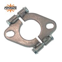 1 3/4" 1.75 inch Exhaust Flange Flat Oval Split Repair Replacement Khaos Motorsports