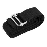 uxcell Metal Buckle Luggage Suitcase Adjustable Belt Strap 2M x 38mm Black