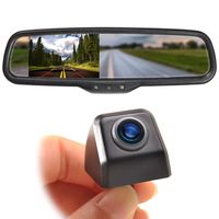 Eway Mini Tailgate Mounting Backup Camera & 4.3'' Rear View Mirror Monitor Kit fits Ford F-150 2004-14 F250/350 08-15 Waterproof Night Vision 170°Angle for Car RV Pickup Truck Trailer Van Universal