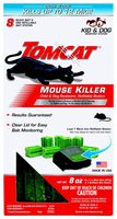 Tomcat Mouse Killer Refillable Station for Indoor/Outdoor Use - Child and Dog Resistant (1 Station with 8 Baits)