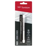 Tombow 57317 Mono Zero Eraser Value Pack, Rectangle 2.5mm. Precision Tip Pen-Style Eraser with Refill