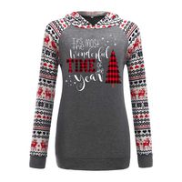 Women Girls Hooded Sweatshirt, Casual Printing Hoodies Tops Blouse ANJUNIE Back to School (1-Gray, M)