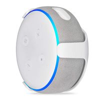 Wall Mount Compatible with Echo Dot (3rd Gen) - Mounting Alternative for Your Alexa Smart Speaker (White, 1 Pack)