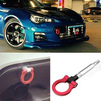 DTOUCH Racing Sports Red Track Racing Style Aluminum Tow Hook for Scion FR-S Toyota 86 Subaru BRZ Impreza WRX Sti, etc (2303#-RED)